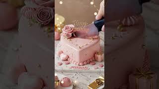 Heart Shaped Cake That’s Too Pretty to Cut! ️ #Shorts