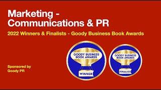 Marketing - Communications and PR Winners - 2022 Goody Business Book Awards