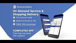 On Demand Services & Shopping App Template for Sale - Services Flow