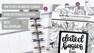 How to Date an Undated Planner