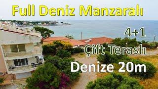 Didimde Ful Deniz Manzaralı 4+1 Satılık Dubleks - 7,500,000 TL -  Didimde Satılık Yazlık Evler-Didim