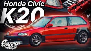 Уличный боец. Honda Civic ED с двигателем K20. | Кураж Гараж | Courage Garage