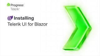 Installing Telerik UI for Blazor