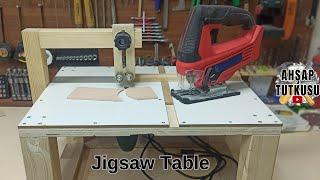 Jigsaw Table Machine | Dekupaj Testere Tezgahı Yapımı | #woodworking