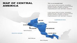 Central America Map: Editable Keynote maps of Central America