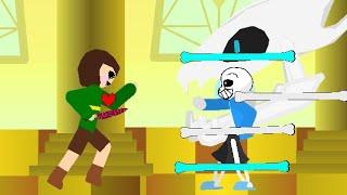 Sans vs Chara/stick nodes||Ugo bet 7