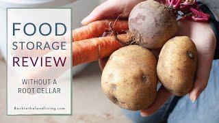 How Our Food Stored Through Winter WITHOUT A Root Cellar | Food Storage Update