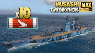 линкор Musashi: Очень редкий двойной Kraken - World of Warships