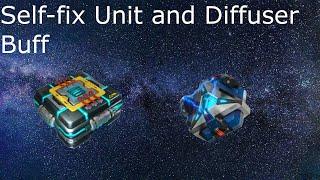 Diffuser and Self-Fix Unit Buff. War Robots Test Server
