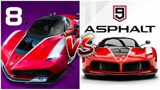 Asphalt 8 VS Asphalt 9: Legends Comparison Video.. Which is Best?.for (Android,iOS)