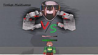 VHS Sans VS Chara (MAX HP) | Trollge Multiverse (Roblox)