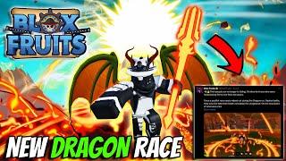 *NEW* Dragon Race Is Absolutely Insane.. Blox Fruits Update 24