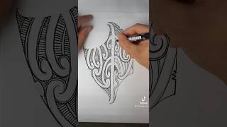 Māori design #art #fyp #maori #nz #freehand #sketch #culture #maoriart #māori #tamoko #aotearoa