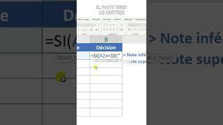 EXCEL - Utiliser la formule SI (Condition avec 2 possibilités)
