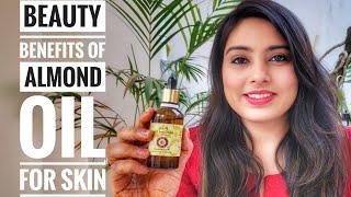 Benefits of ALMOND OIL for SKIN| How to treat ACNE, STRECHMARKS, DARKCIRCLES, PUFFINESS? #skincare