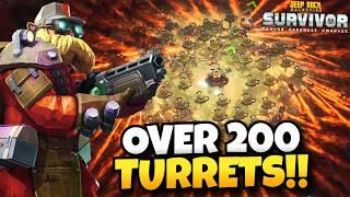 200+ Turrets At The Same Time Causing Screenwide Destruction! | Deep Rock Galactic: Survivor