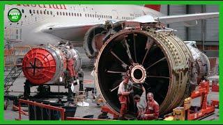 Hypnotic maintenance activities of two very important parts of an aircraft, the engine and the tire