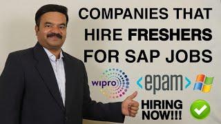 SAP Job Market Analysis: Top Companies Hiring Freshers in 2023