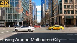 Driving Around Melbourne City | Melbourne Australia | 4K UHD