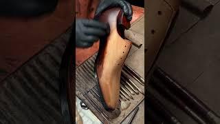 Gifennse Brown Oxford Coloring Process | Handmade Leather Magic L #leather #shoes #handmade