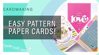 Easy Pattern Paper Cards using the SCT January 2022 Sampler!