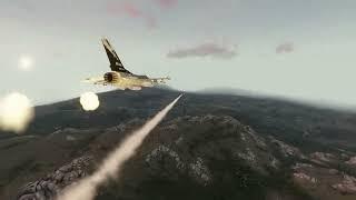 fighter jets were hit by anti air missiles in simulation- Arma 3