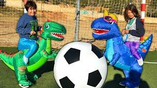 DINO FUTBOL  con Dani y Evan en un Partido Épico!!