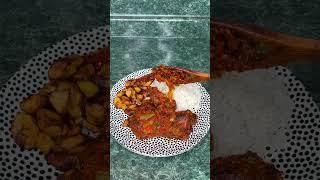 White rice, plantain and turkey #food #youtubeshorts #yummy #vlog #delicious