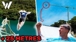 SAUT d'une GRUE ABANDONNÉE | CLIFF DIVING / 25 MÈTRES