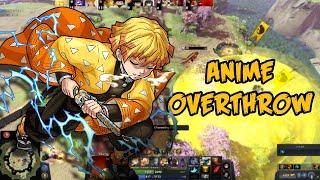 Dota 2 Anime Overthrow Zenitsu Gameplay