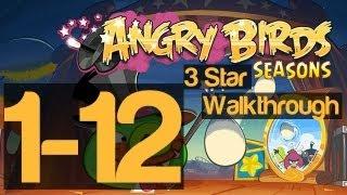 Angry Birds Seasons Abra-Ca-Bacon 1-12 Level 3 Star Walkthrough | WikiGameGuides