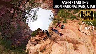 VR360 5K - Angels Landing Trail - Zion National Park Utah