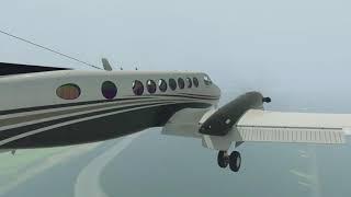 XPLANE 11 / Airfoillabs KingAir350 - LKPR ILS 24 RWY foggy approach practice