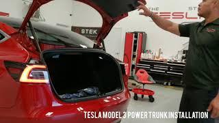 Tesla Model 3 Power Trunk Installed