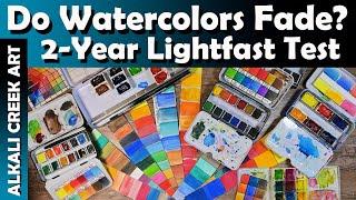 Do Watercolors Fade in Sunlight?  2 YEARS Lightfast Testing of 7 Brands