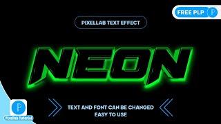 Create A Neon Lighting Text In PixelLab | Pixellab Tutorial