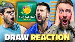 Djokovic & Alcaraz in SAME Quarter!  | Indian Wells 2025 | INSTANT Draw Reaction