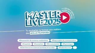 MasterLive 2025 : Se former en Arts et Humanités