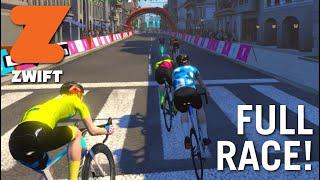 MY FINAL C RACE ON ZWIFT.... I got a penalty..