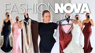 FashionNova DRESS HAUL - Wedding Guest Outfit Ideas, Must-have Formal Dresses & Wedding Dresses!