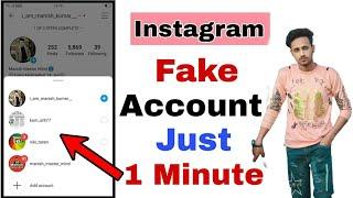 Instagram Par Fake Account Kaise Banaye 2020 New Trick | Verified Account | Manish Master Mind |