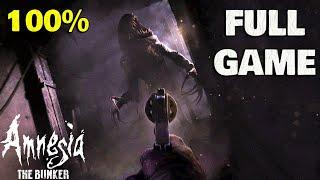 Amnesia The Bunker 100% Walkthrough Part 1 (FULL GAME) - All Collectibles & Achievements