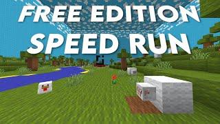 Speed Running Minecraft Free Edition [WR]