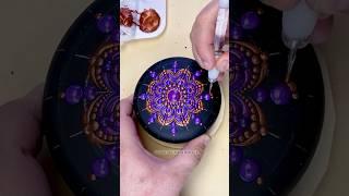 Full YouTube Posted! Satisfying Dot mandala painting #dotart #satisfying #mandala #art #painting