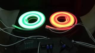 Chasing LED neon light with different DMX address