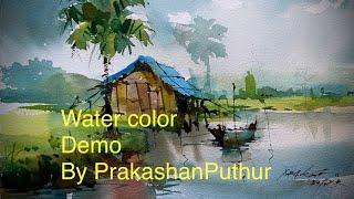 Water color demo by Prakashan Puthur