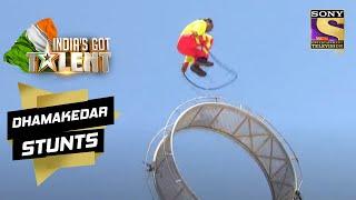 Carlos's Dangerous Stunts Scared The Judges | India's Got Talent Season 6 | Dhamakedar Stunts