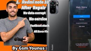 Redmi Note 10 IMEI Repair Hardware Must Dual Sim Nv data corrupted Fastboot stock DFT PRO TOOL
