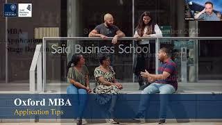 Oxford MBA application tips webinar