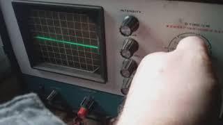 Heathkit 4105 Oscilloscope 5mhz Function Test